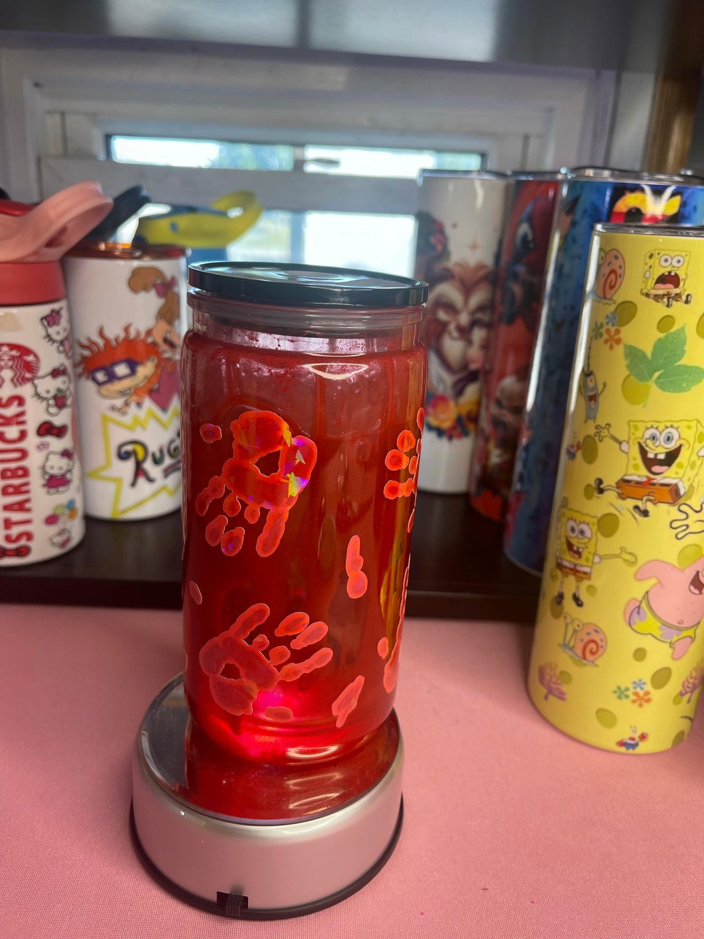Bloody hand drip