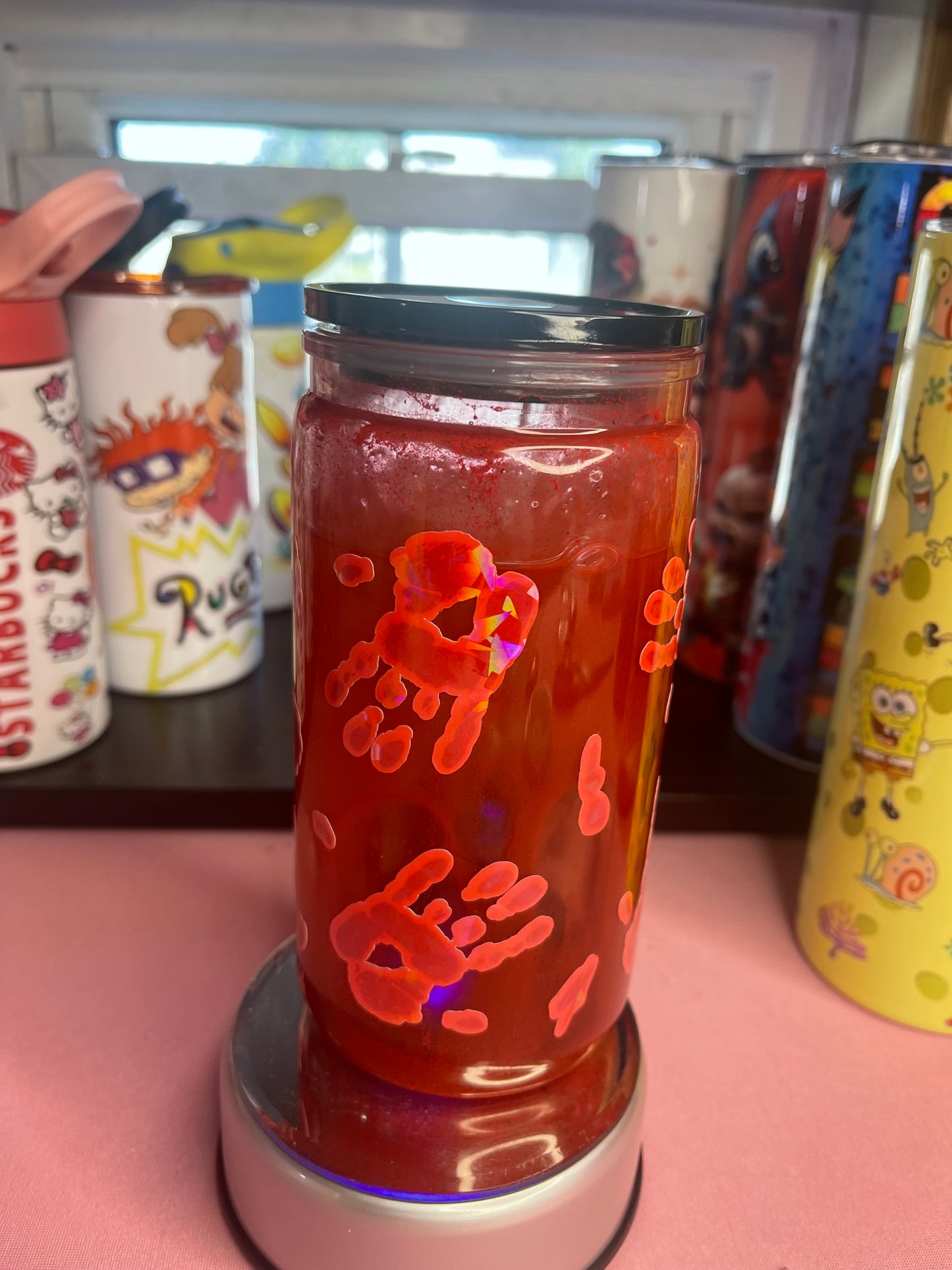 Bloody hand drip