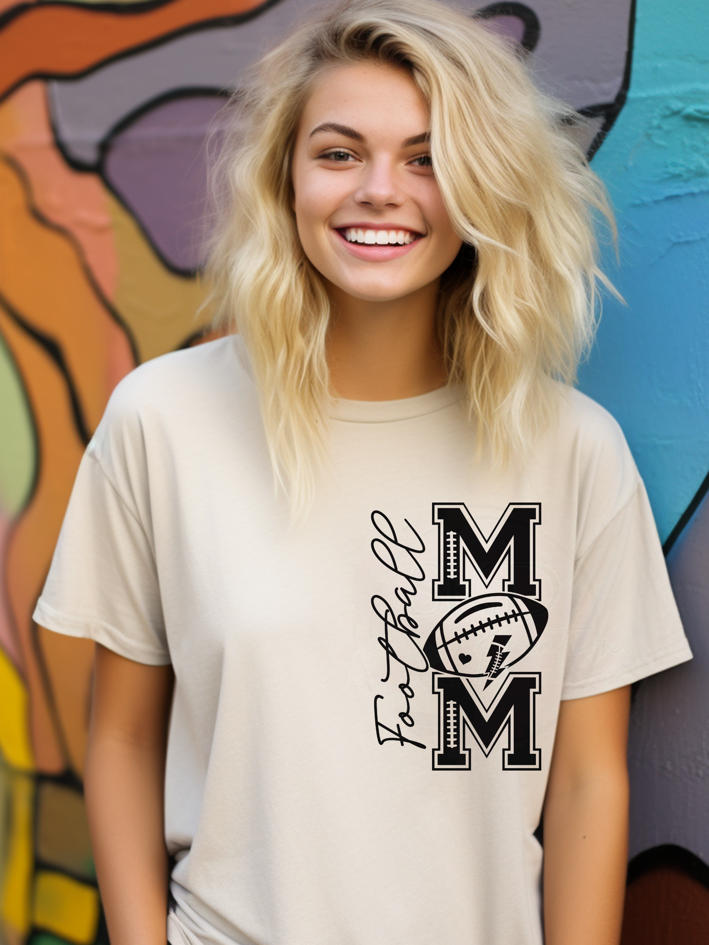 FOOTBALL MOM FRONT AND BACK 2 PRINTS