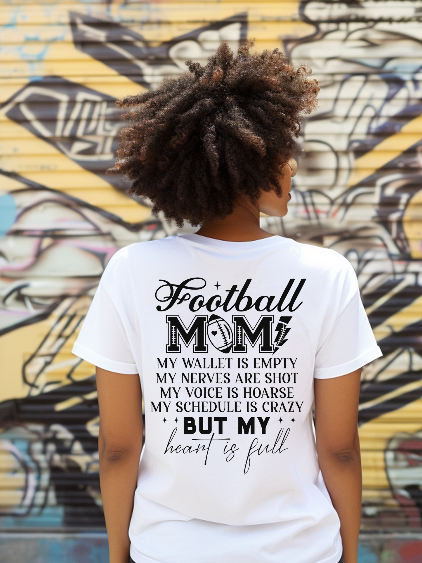FOOTBALL MOM FRONT AND BACK 2 PRINTS