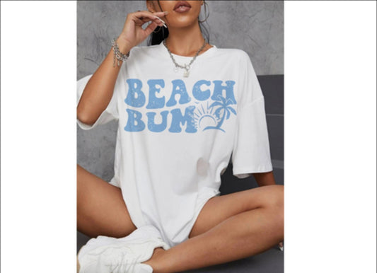 BEACH BUM  SCREEN PRINT