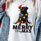 PRE- ORDER MERRY PUG CHRISTMAS SCREEN PRINT