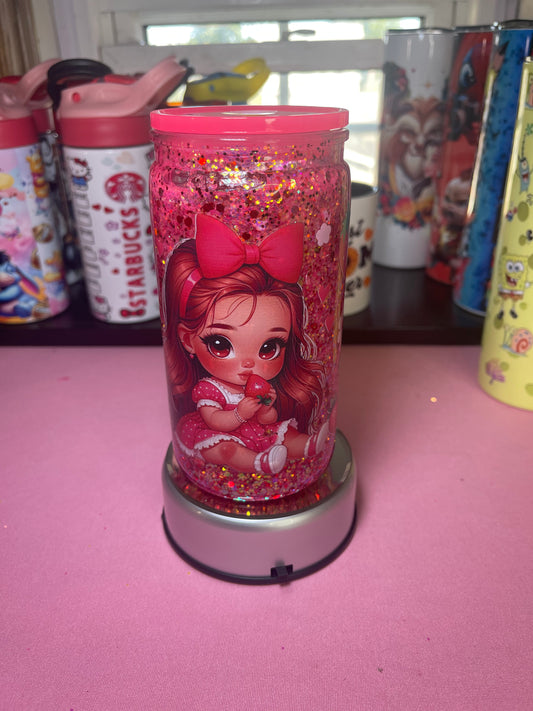 STRAWBERRY DOLL SNOW GLOBE