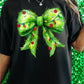 Christmas holiday bow sublimation