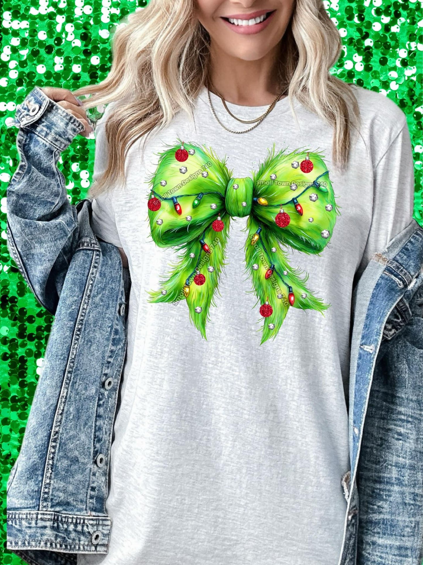 Christmas holiday bow sublimation