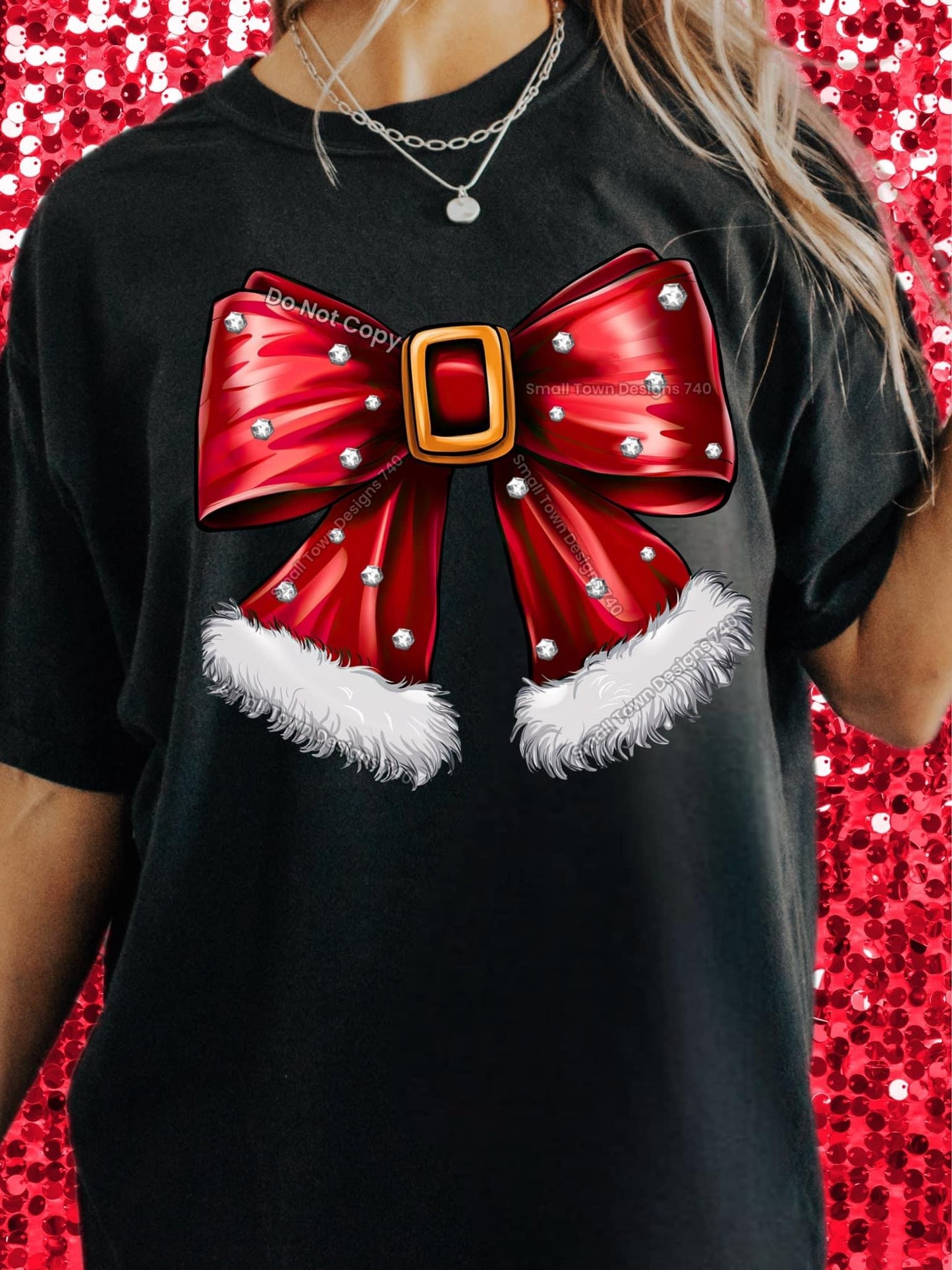 Christmas holiday bow sublimation