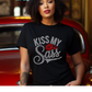 KISS MY SASS RHINSTONE SHIRT
